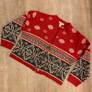 •Vintage• Eddie Bauer Wool Fair Isle Cardigan